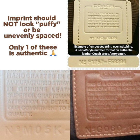 Basic Guide to buying AUTHENTIC Coach products! - Picture 5 of 6